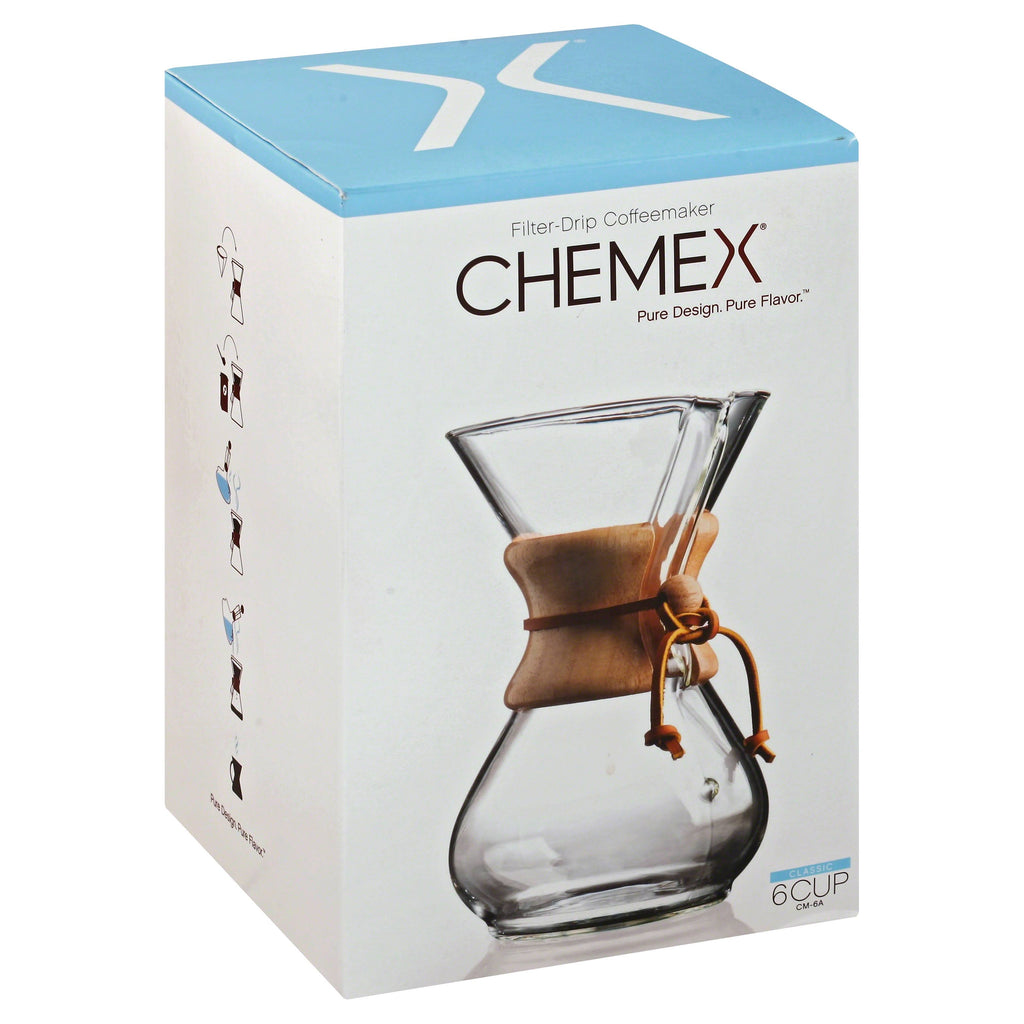 Chemex Classic Series, Pour-Over Glass Coffeemaker, 10 Cup – Empire Coffee  & Tea Co. Inc.