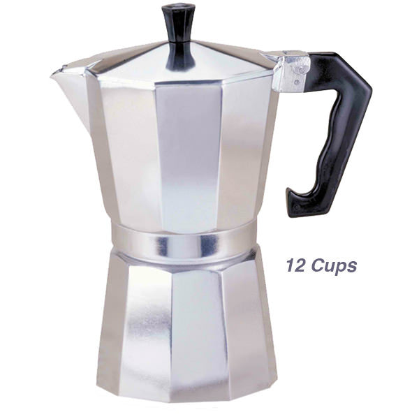 Shop Primula Aluminum 6 Cup Black Stovetop Espresso Maker